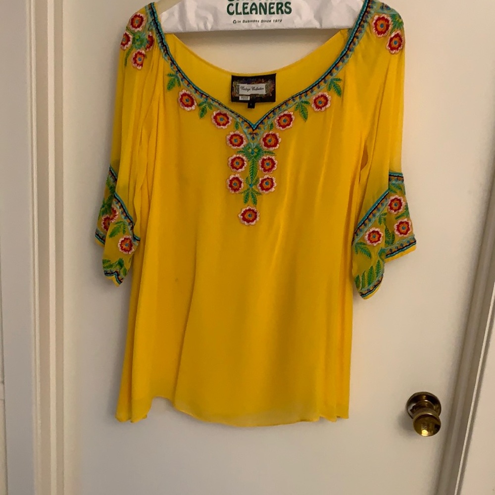 Yellow embroidery too